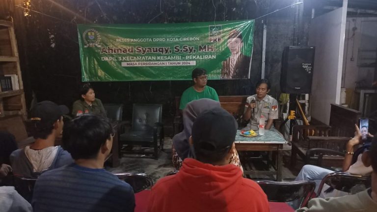 Anggota DPRD Kota Cirebon dari Partai Kebangkitan Bangsa (PKB)Ahmad Syauqi menggelar reses masa persidangan pertama tahun 2024 di dapil Kesambi.