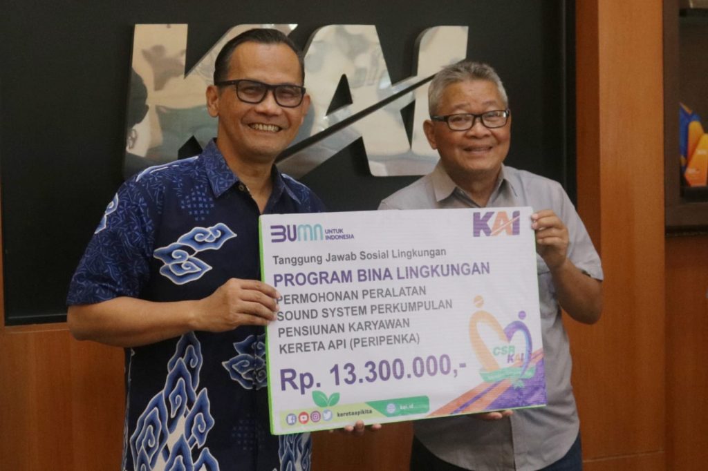 KAI Tetap Rangkul Pensiunan, Salurkan Bantuan TJSL ke Perpenka