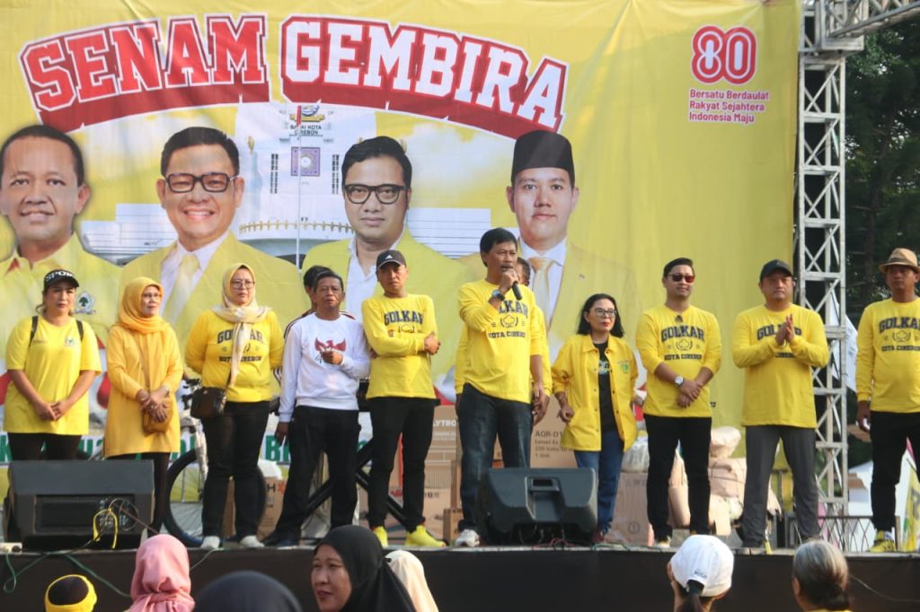 Golkar Kota Cirebon Meriahkan HUT RI ke-80 dengan Senam Gembira Bersama Warga